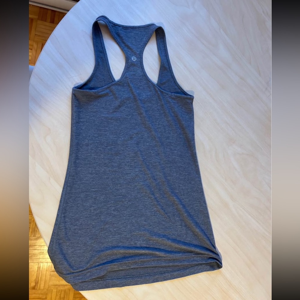 lululemon athletica Heathered Blue Racerback Tank
